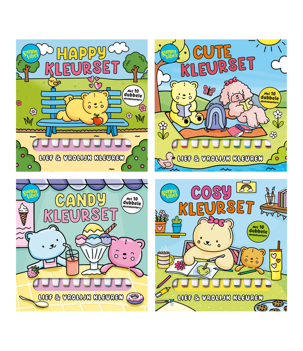 Sunny Vibes Sunny Vibes - Kleurboeken Set