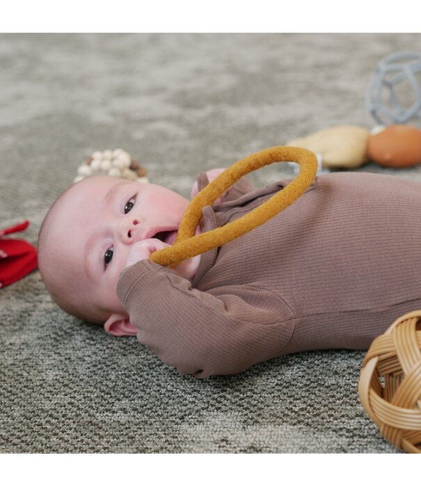 Papoose Toys Papoose Toys - Vilten Ringen- Earth Felt (7-delig)