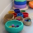 Cosy - Regenboog Vilten Sorteer Kommen & Ballen