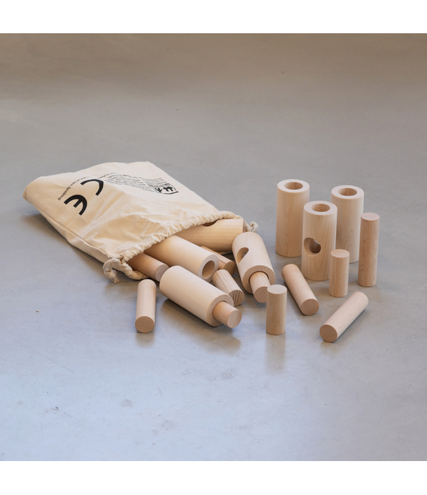 Basisgemeinde Emmi Pikler - Loose Parts Houten Items (18-delig)