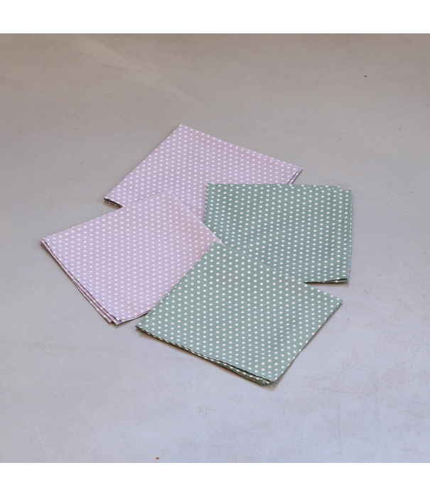 Basisgemeinde Emmi Pikler - Speeldoekjes - Stippen (4-delig)