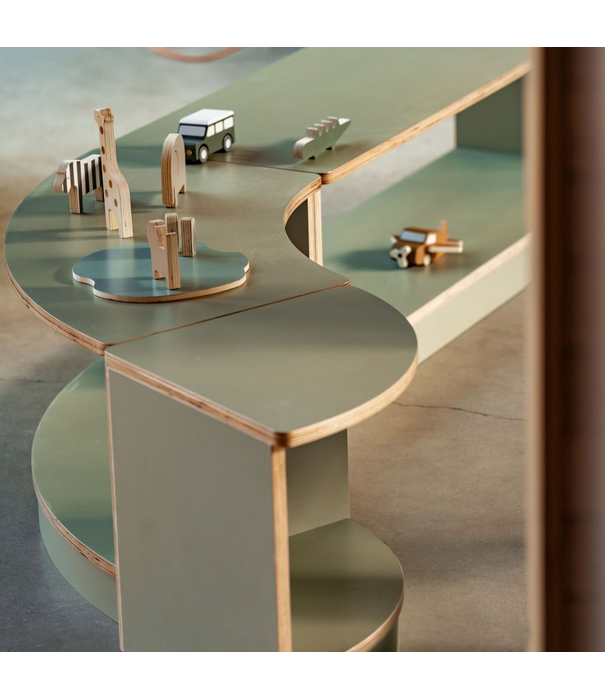 Kids By Design Kids By Design - Toyshelf Hoek Sage Groen