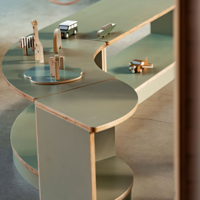 Kids By Design - Toyshelf Hoek - Sage Groen