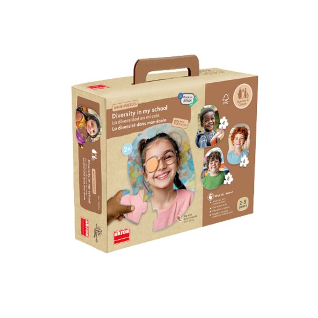 Akros - Maxi Puzzels Diversiteit op Mijn School | 2+