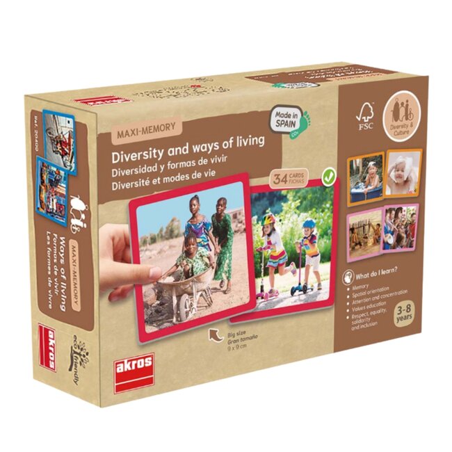 Akros - Memoryspel Diversiteit en Leefwijzen | 3+