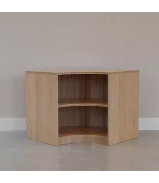 Hoek Kast Design Blank Hout