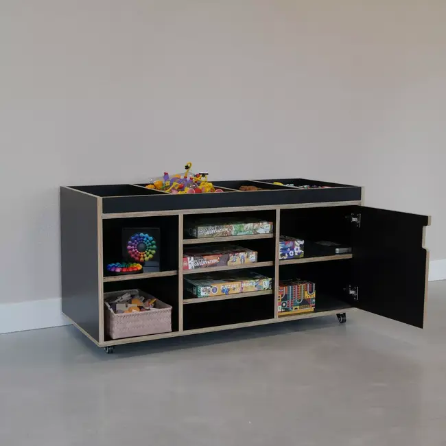 Kids By Design - Loose Parts Kast - Zwart - BSO (H 60 cm)