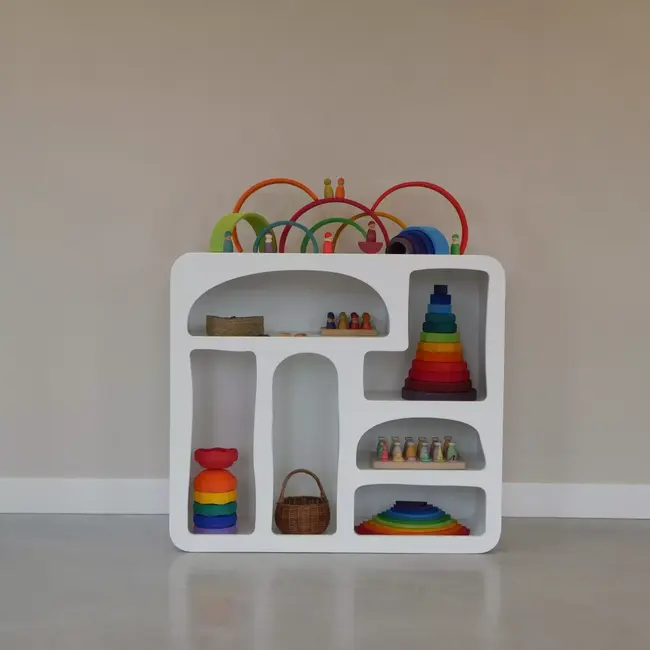 Kids By Design - Organische Vakkenkast Santorini - Hoog (H 90 cm)