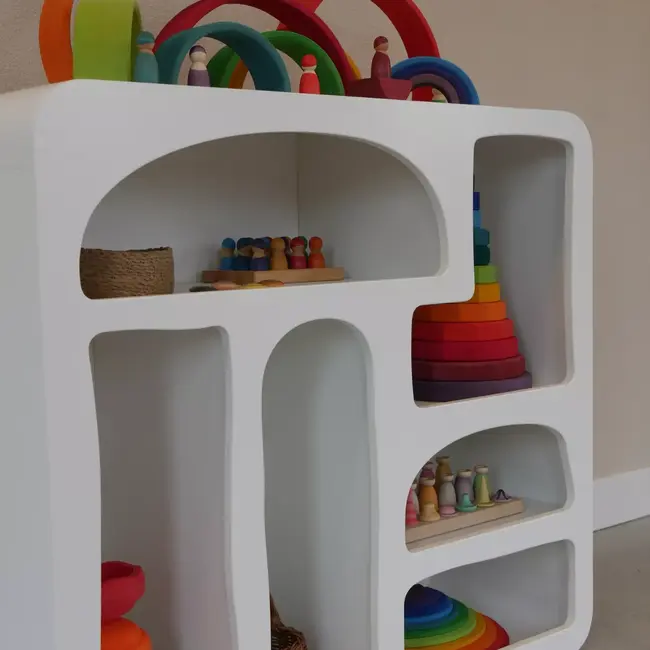 Kids By Design - Organische Vakkenkast Santorini - Hoog (H 90 cm)