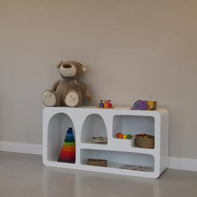 Kids By Design - Organische Vakkenkast Santorini - Laag (H 60 cm)