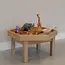 Kids By Design - Zeshoekige Eiken Activiteiten Speeltafel met Rand - Alleen Tafelblad