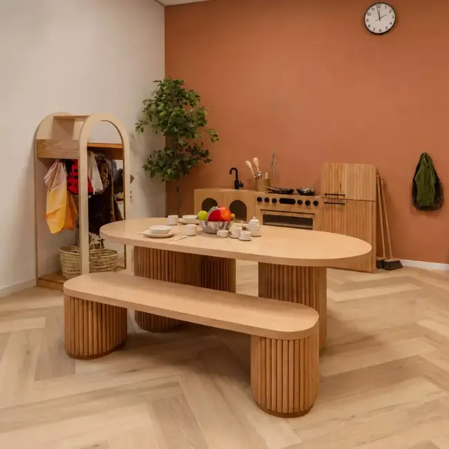 Kids By Design - Keuken Design - Eiken Naturel - Complete Set (3-delig)