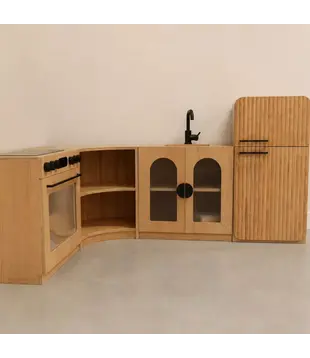 Keuken Design - Eiken Naturel - Complete Set met Hoek (4-delig)