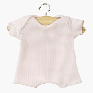 Minikane Romper - Pastelroze Rib (Pop 28 cm)