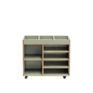 Kids By Design Loose Parts Kast Smal - Sage Groen - BSO (H 65 cm)