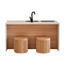 Kids By Design - Keuken & Bar - Travertin - Peuter (H 45 cm)