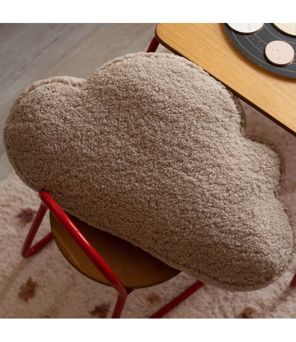 Betty's Home Betty's Home - Kussen Wolk Bouclé - Mokka