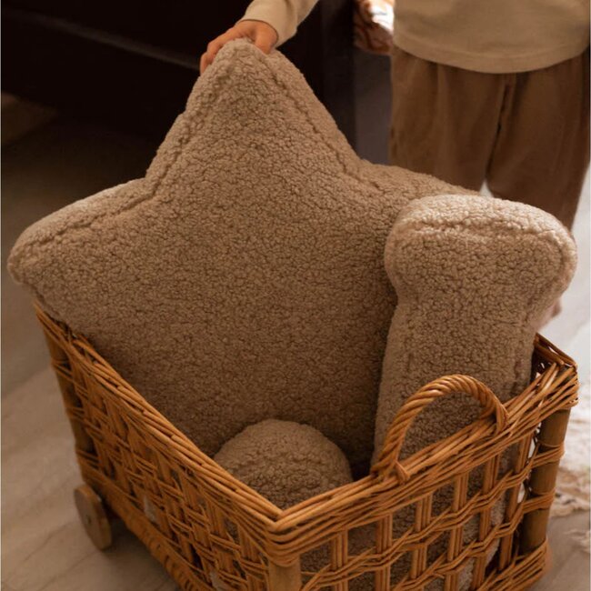 Betty's Home - Kussen Ster Bouclé - Mokka