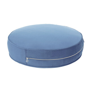 Betty's Home Poef Velvet - Blauw