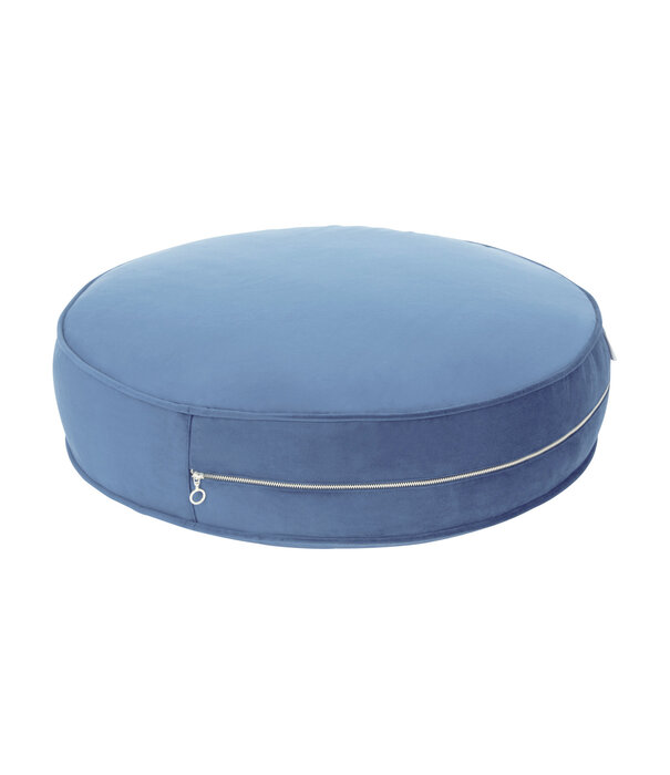Betty's Home Betty's Home - Poef Velvet - Blauw