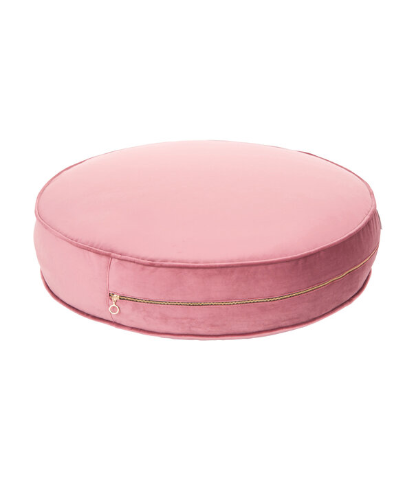 Betty's Home Betty's Home - Poef Velvet - Oudroze