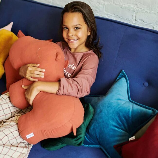 Betty's Home - Kussen Ster Velvet - Blauw