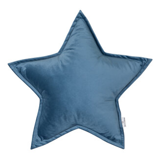 Betty's Home Kussen Ster Velvet - Blauw