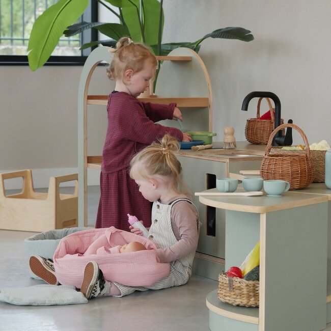 Kids By Design - Toyshelf Dichte Hoek - Sage Groen