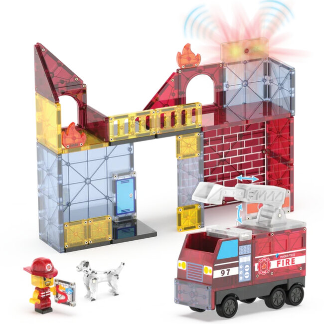 Magna-Tiles - Brandweer Station (50-delig)