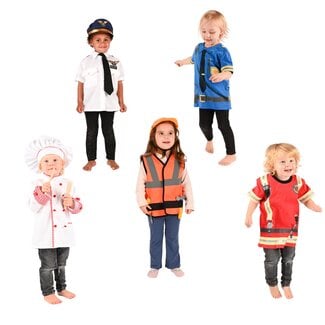 JUTTER & Co. Ready to Play Speelpakket - Verkleedpakket Beroepen Peuters (5-delig)