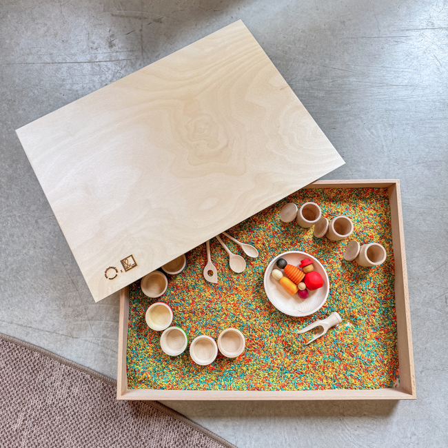 JUTTER & Co | Ready to Play Speelpakket - Sensory Speelbak met Speelrijst