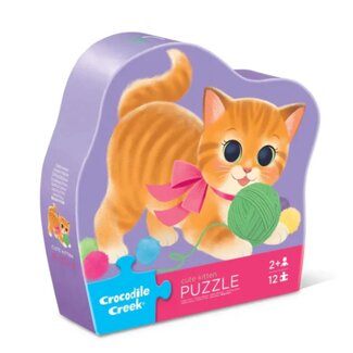 Crocodile Creek Puzzel - Cute Kitten (12-delig) | 2+
