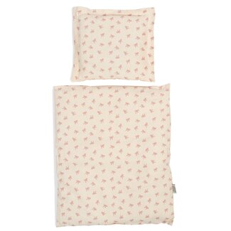 Mamamemo Poppen Bed Set - Roze Strik (50 cm)