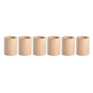 Grapat Houten Bekers (6-delig)