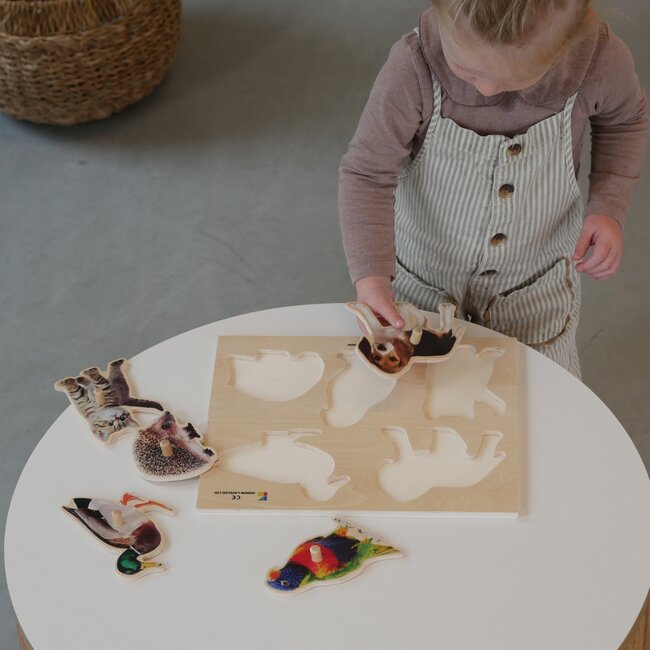 Jakobs - Houten Puzzel - Dieren (5-delig) | 2+