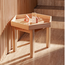 Kids By Design - Zeshoekige Activiteiten Tafel met Rand Eiken - Peuter H 43 cm