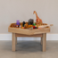 Kids By Design - Zeshoekige Activiteiten Tafel met Rand Eiken - BSO H 58 cm