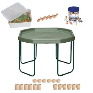 JUTTER & Co. Ready to Play Speelpakket met Speelrijst - Tuff Tray Peuter/Kleuter 'de Boerderij'