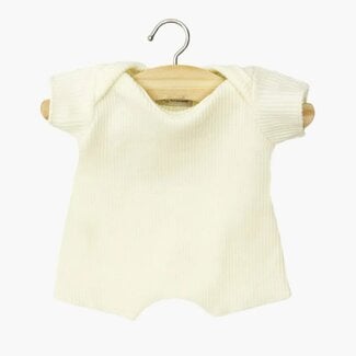 Minikane Romper - Pastelgeel Rib (Pop 28 cm)