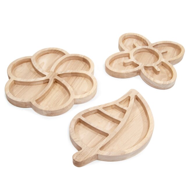 Guidecraft - Loose Parts Houten Trays - Set van 3