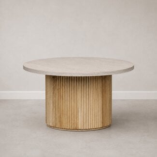 Kids By Design Ronde Tafel Design - Travertin