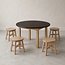 Kids By Design Tafel Rond Set Zwart (Ø 90cm ) - BSO (5-delig)