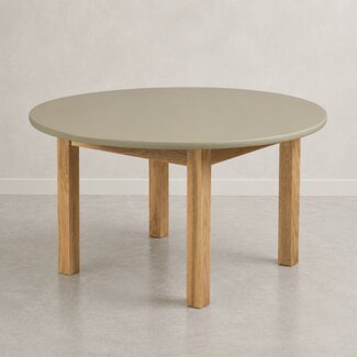 Kids By Design Tafel Rond (Ø 90cm ) - Sage Groen  - Peuter (H 43 cm)