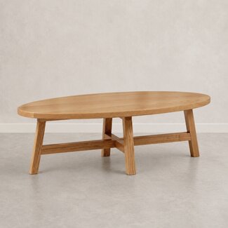 Kids By Design Koffie Tafel Ovaal - Eiken (H 25 cm)