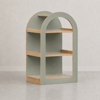 Kids By Design Schappenkast Boog - Sage Groen Laag