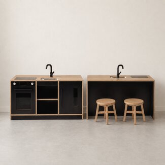 Kids By Design Keuken & Bar - Zwart - Set BSO (3-delig)