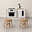 Kids By Design Kookeiland & Krukjes Set - Wit - Dreumes (3-delig)