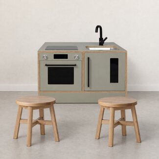 Kids By Design Kookeiland & Krukjes Set - Sage Groen - Dreumes (3-delig)