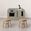 Kids By Design Kookeiland & Krukjes Set - Sage Groen - Dreumes (3-delig)