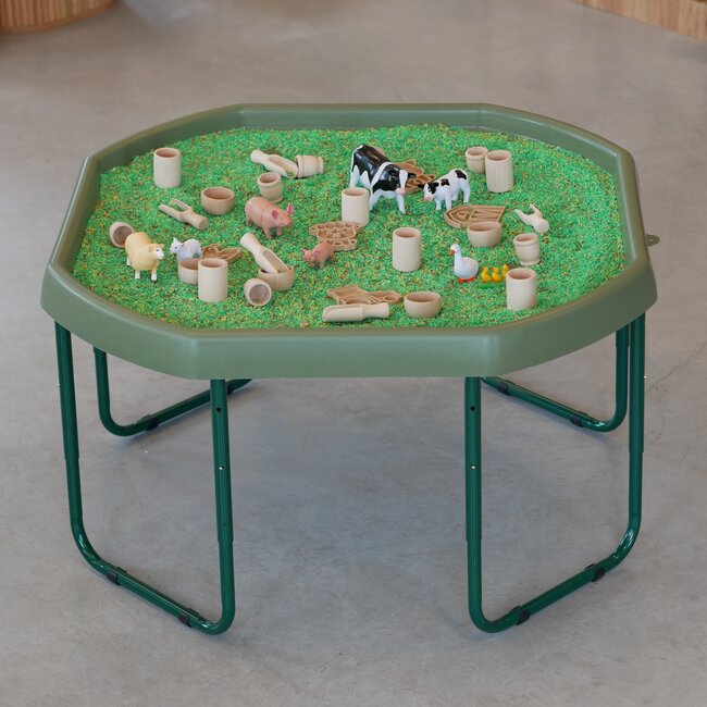 JUTTER & Co. || Ready to Play Speelpakket met Speelrijst - Tuff Tray Dreumes 'de Boerderij'